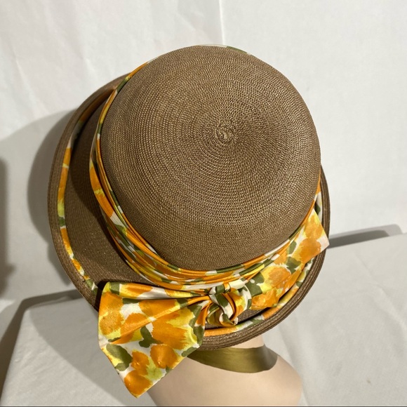Mary Sachs Vintage Woven W/ Floral Ribbon Hat main image 13